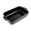 Plat à four rectangle noir 22 cm - Visuel 0